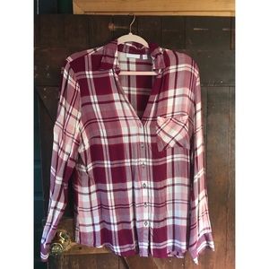 Silky flannel,long sleeve button up
